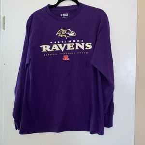 Baltimore Ravens Long Sleeve Shirt Size Large